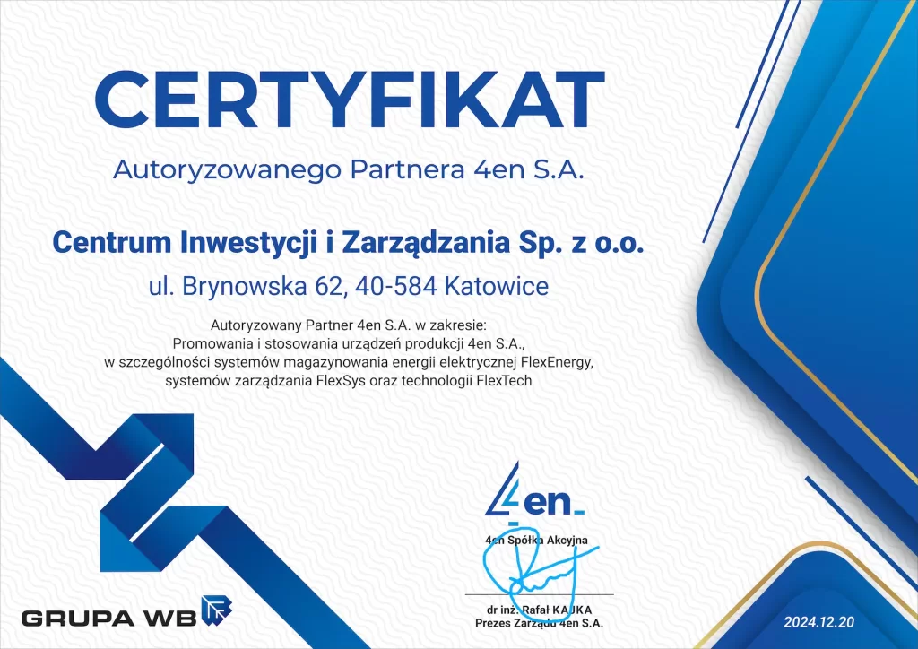 Przykładowe certyfikaty