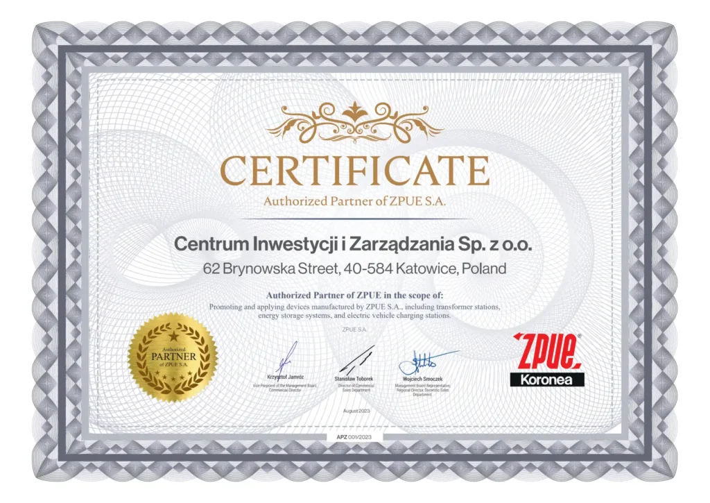 Przykładowe certyfikaty